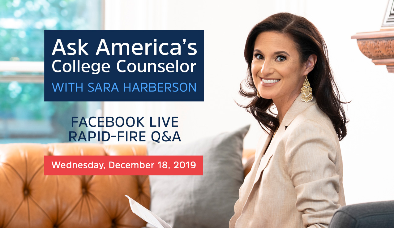 Facebook Live Recap: Ask America's College Counselor (12.18.19)