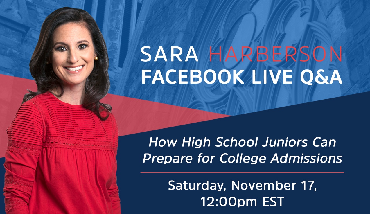 Facebook Live Recap: How High School Juniors Can Prepare for College Admissions