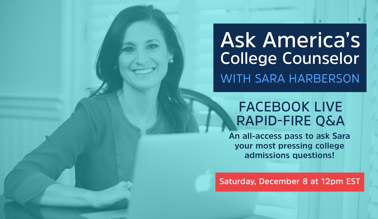 Facebook Live Recap: Ask America's College Counselor (12.8.18)